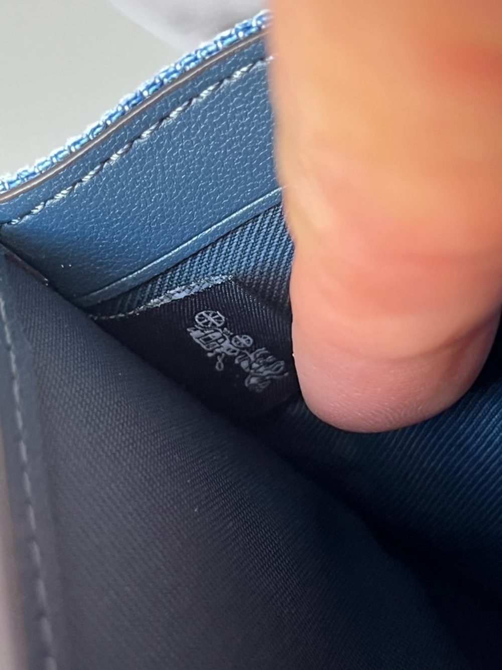 Coach Snap Wallet In Loved Denim With Charm🎈🎈 - Picture 9 of 10